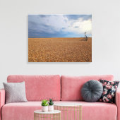 Hastings strand panoramisch uitzicht canvas print (Insitu (Woonkamer))