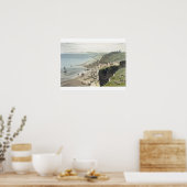 Hastings uit East Cliff van 'A Voyage Arou' Poster (Keuken)