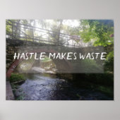 Hastle maakt afvalproverb brug poster (Voorkant)