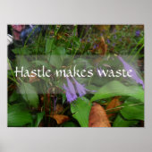 Hastle maakt afvalwijsheid groen poster (Voorkant)