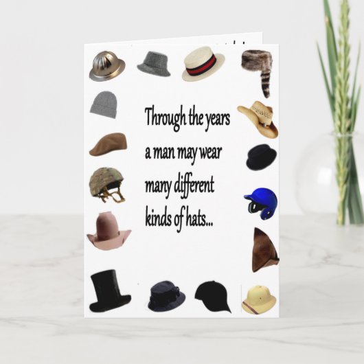 HAT BIRTHDAY CARD KAART (Voorkant)