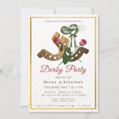 Hat Derby Party Invitation Kaart (Voorkant)