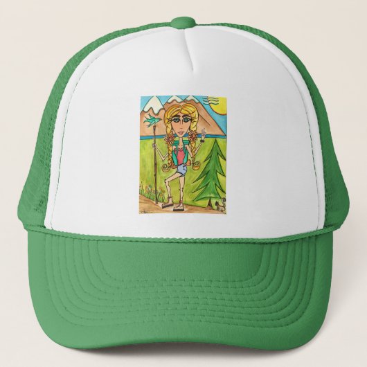 Hat Hiker Girl Trucker Pet (Voorkant)