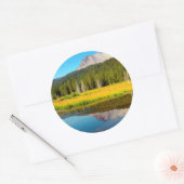 Hat Lake In Lassen Volcanic National Park Ronde Sticker (Envelop)