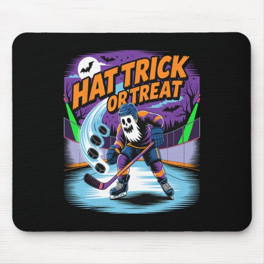 Hat Trick Of Behandeling Grappig IJshockey Geest H Muismat (Voorkant)