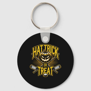 Hat Trick Of Behandeling IJshockey Halloween Plezi Sleutelhanger