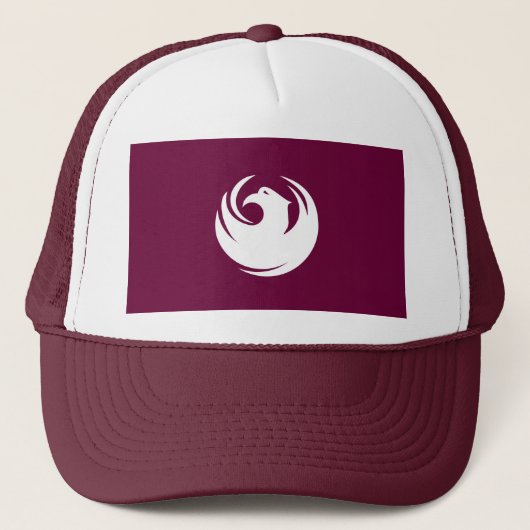 Hat with Flag of Phoenix, Arizona Trucker Pet (Voorkant)