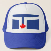 Hat with Flag of Toronto, Ontario, Canada Trucker Pet (Voorkant)