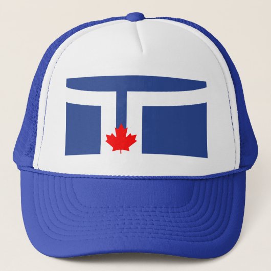 Hat with Flag of Toronto, Ontario, Canada Trucker Pet (Voorkant)