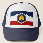 Hat with Flag of Utah, USA Trucker Pet (Voorkant)