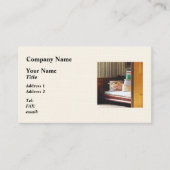 Hatboxes Seen Through an Open Door Visitekaartje (Voorkant)