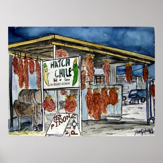 hatch chili nieuwe mexico - kunst poster (Voorkant)