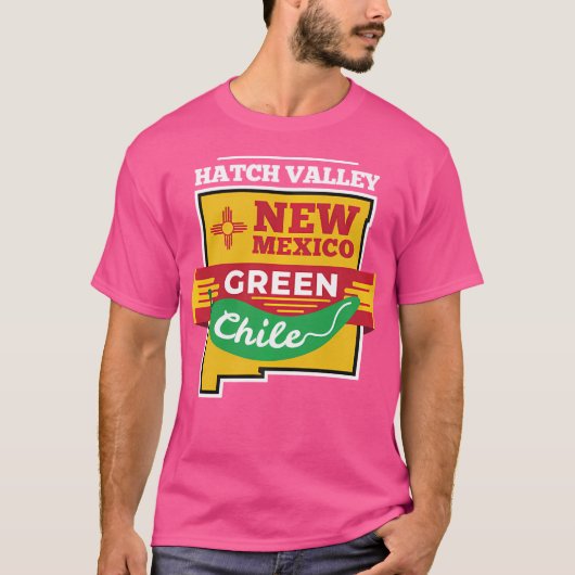 Hatch Chili Shirt New Mexico Groene Chili Pepper (Voorkant)