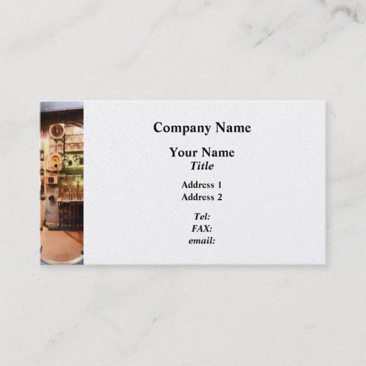 Hatch in onderzeeër visitekaartje (Voorkant)