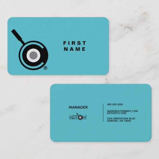 Hatch - Manager Visitekaartje (Voorkant / Achterkant)