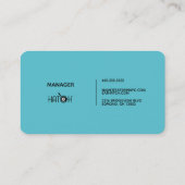 Hatch - Manager Visitekaartje (Achterkant)