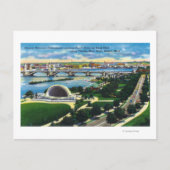 Hatch Memorial Band Shell, Charles River Briefkaart (Voorkant)