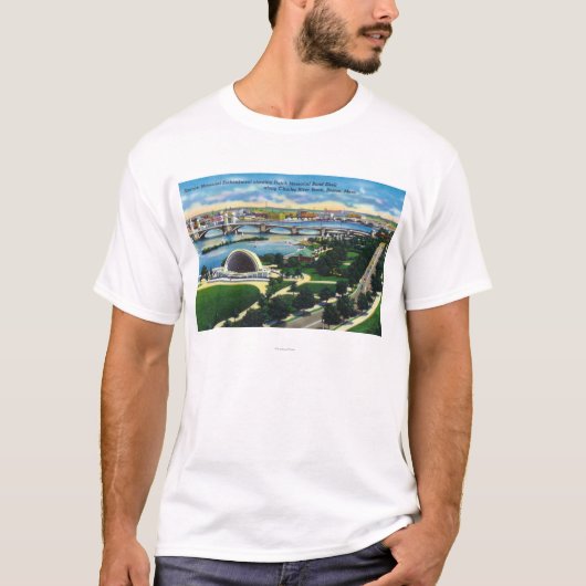 Hatch Memorial Band Shell, Charles River T-shirt (Voorkant)