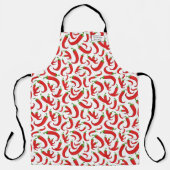 Hatch New Mexico Chili Peppers met naamplaatje Schort (Voorkant)