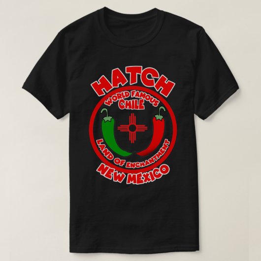 Hatch New Mexico Wereldberoemd Chili Land van Ench T-shirt (Design voorkant)