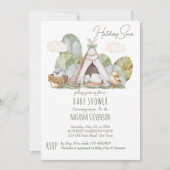 Hatch, snel kleine vogeltapee boho tent baby kaart (Voorkant)