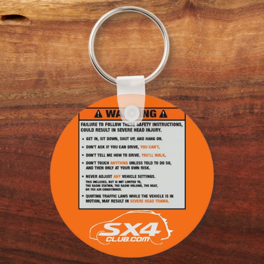 Hatch Warning Sleutelhanger (Voorkant)