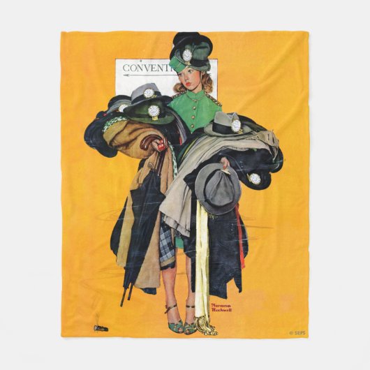 Hatcheck Girl Fleece Deken (Voorkant)