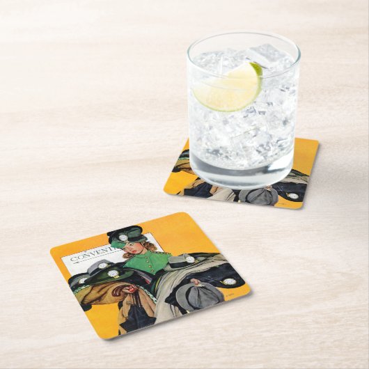 Hatcheck Girl Kartonnen Onderzetters (Insitu)