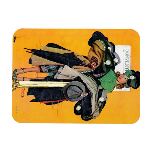 Hatcheck Girl Magneet (Horizontaal)