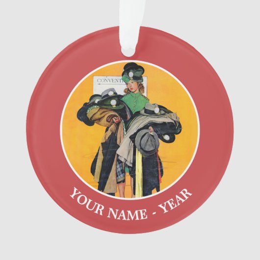 Hatcheck Girl Ornament (voorkant)