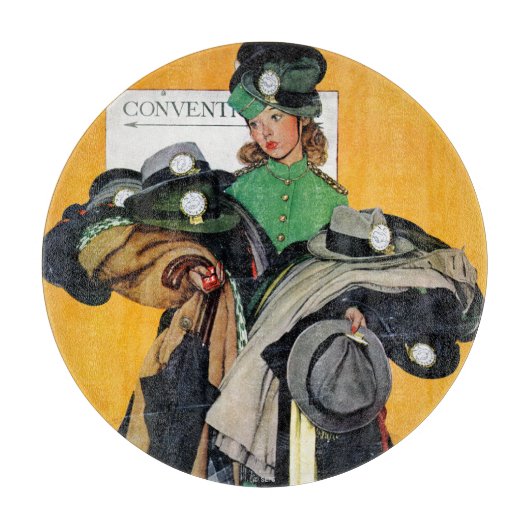 Hatcheck Girl Snijplank (Voorkant)