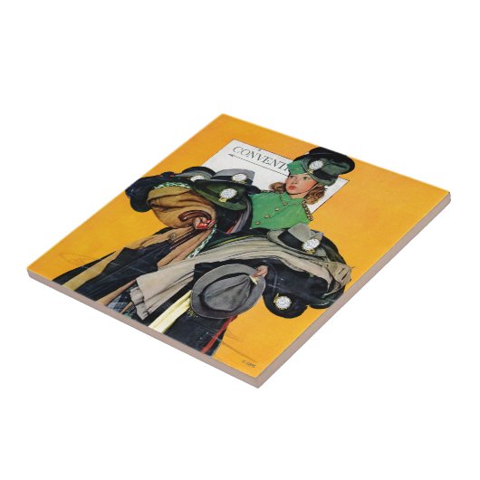 Hatcheck Girl Tegeltje (Zijkant)