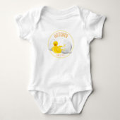Hatched Baby Birthday Romper (Voorkant)