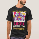 Hatched in 1971 Aged to Perfeggtion T-shirt (Voorkant)