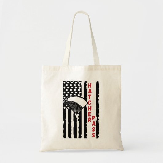  Hatcher passeren van skies Tote Bag (Voorkant)