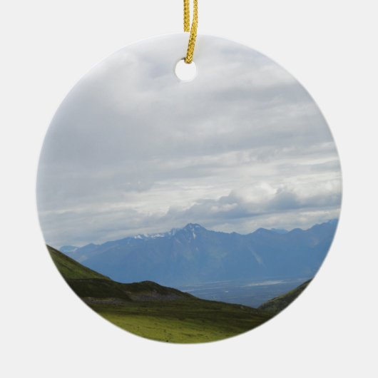 Hatchers passgebergte Uitzicht Alaska Keramisch Ornament (Voorkant)