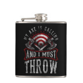 Hatchet Ax Throing Lumberjack My Ax roept Heupfles (Voorkant)