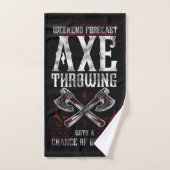 Hatchet Ax Throwing Lumberjack Beer Chance of Handdoek (Handdoek)