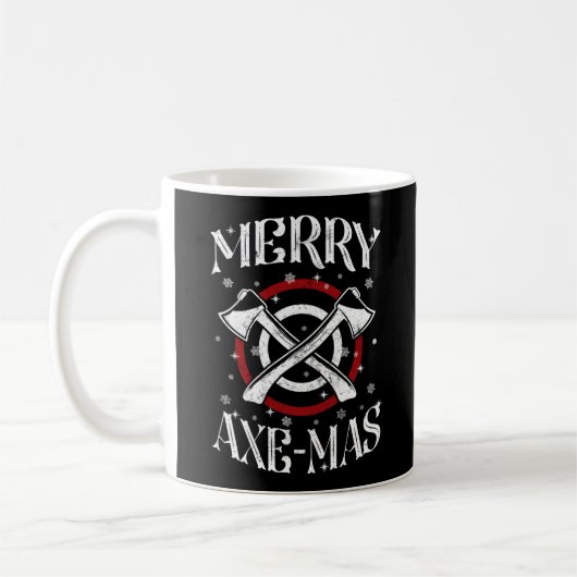 Hatchet Ax Throwing Lumberjack Logger Merry Koffiemok (Links)