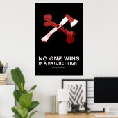 Hatchet Fight Poster V.2 - 24 x 36 (Thuiskantoor)