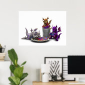 Hatchies: Koekjes en melk Poster (Thuiskantoor)