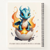Hatching Baby Dragon Spark Notitieboek (Achterkant)