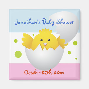 Hatching Chick Baby shower Magnet