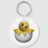 Hatching Chick - Emoji Sleutelhanger (Voorkant)