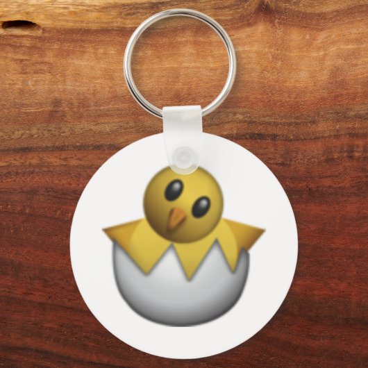 Hatching Chick - Emoji Sleutelhanger (Voorkant)