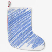 Hatching colored pencil scratch kleine kerstsok (Voorkant)