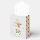 Hatching Dino with Pink Bow Baby Shower  Bedankdoosjes (Geopend)