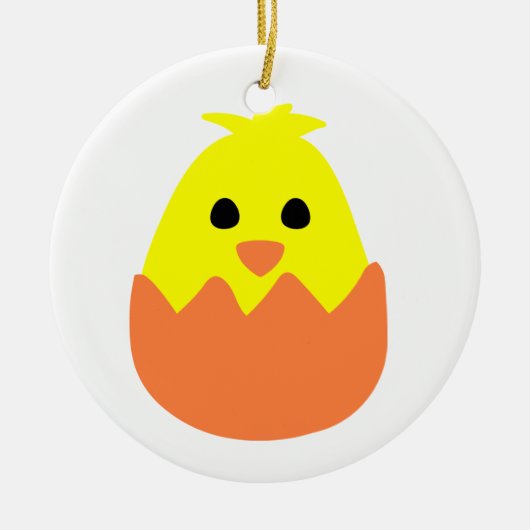 Hatching Easter Chick Keramisch Ornament (Voorkant)