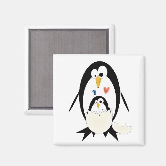 Hatching Penguin Magnet (Voorkant / Achterkant)