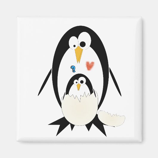 Hatching Penguin Magnet (Voorkant)